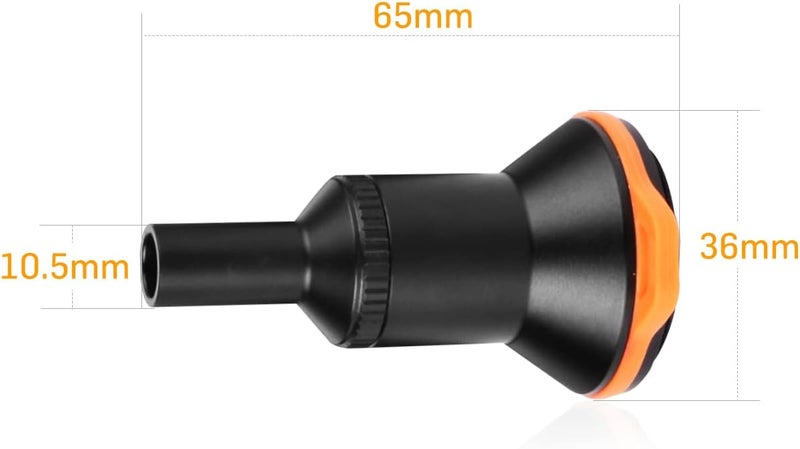 ORCATORCH D530V Aluminum Alloy Diving Video Light Snoot Underwater Dive Torch Snoot for Macro Photography and Videography Photography - Image 3